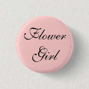 Badge Rond 2,50 Cm Fleur Girl