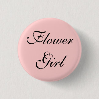 Badge Rond 2,50 Cm Fleur Girl