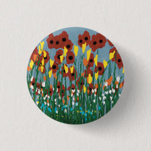 Badge Rond 2,50 Cm Fleur sauvage