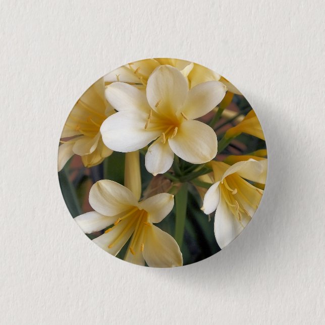 BADGE ROND 2,50 CM FLEURS JAUNES (Devant)