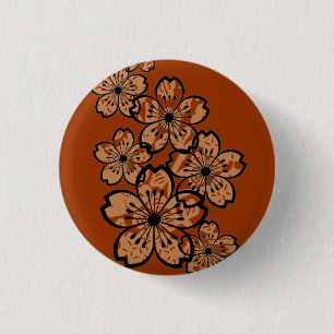 Badge Rond 2,50 Cm Fleurs modelées