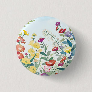 Badge Rond 2,50 Cm Fleurs sauvages