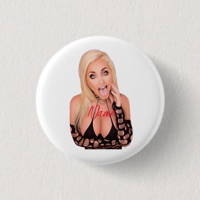 Badge Rond 2,50 Cm Flirty blonde Thunder_Cove (Devant)