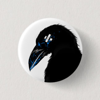 Badge Rond 2,50 Cm Floc de Raven !