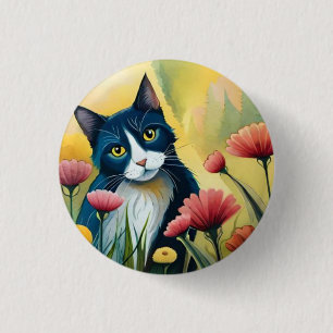 Badge Rond 2,50 Cm FLoral