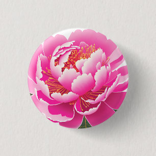Badge Rond 2,50 Cm Floral