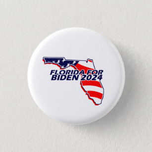 Badge Rond 2,50 Cm Floride pour Biden 2024