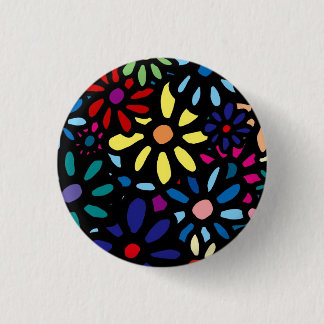 Badge Rond 2,50 Cm Flower Button