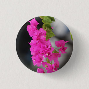 Badge Rond 2,50 Cm Fluwers pink