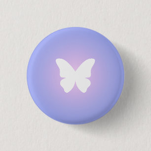 Badge Rond 2,50 Cm Flux papillon éthéré