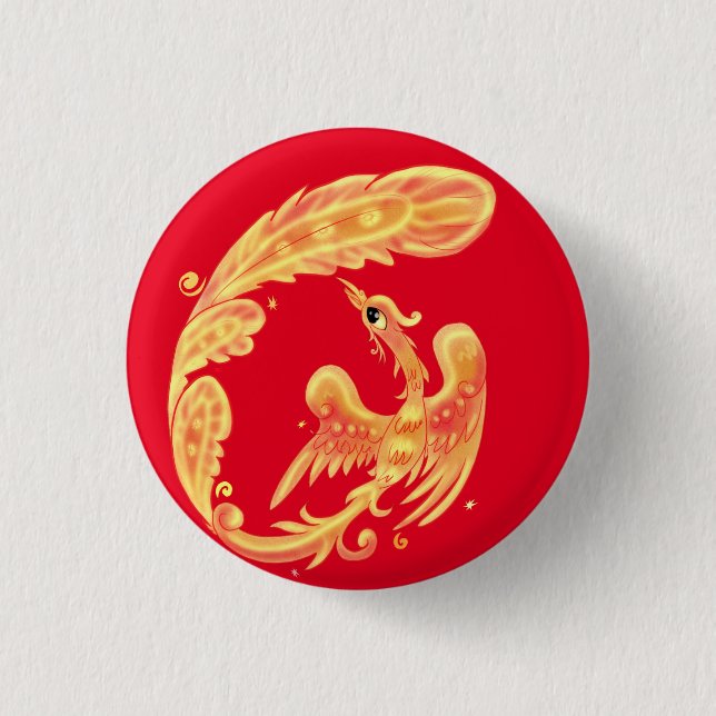 Badge Rond 2,50 Cm Foiseau (Devant)