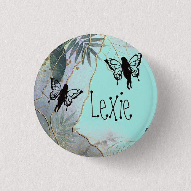Badge Rond 2,50 Cm Foliage (Devant)