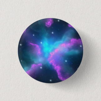 Badge Rond 2,50 Cm Fond de nuage de nébuleuse coloré