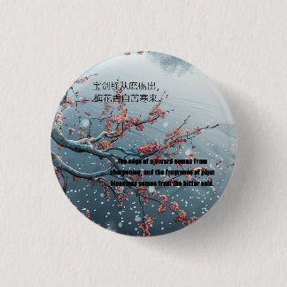 Badge Rond 2,50 Cm fond de prune