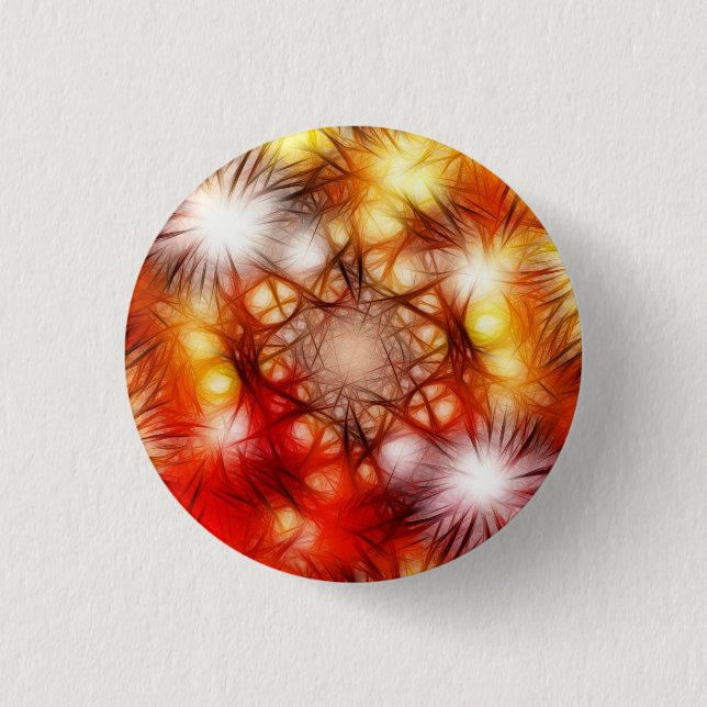 Badge Rond 2,50 Cm Fond d'étoiles de feux d'artifice abstraits (Devant)