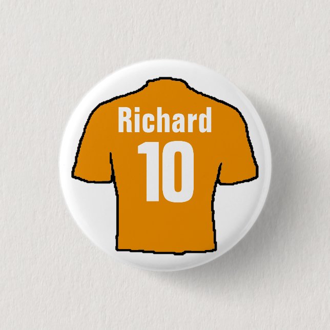 Badge Rond 2,50 Cm Football Shirt Design pour Personnaliser. (Devant)