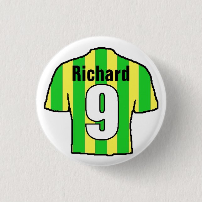 Badge Rond 2,50 Cm Football Shirt Design. Ventilateur de football (Devant)