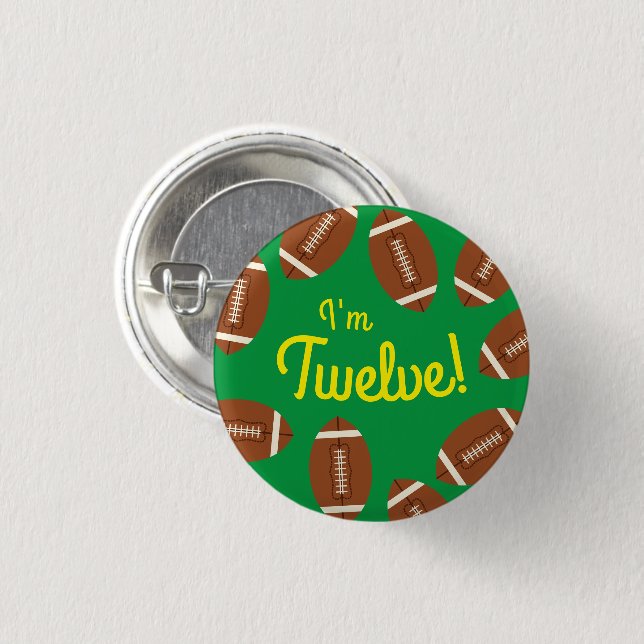 Badge Rond 2,50 Cm Football Sports fête d'anniversaire (Devant & derrière)