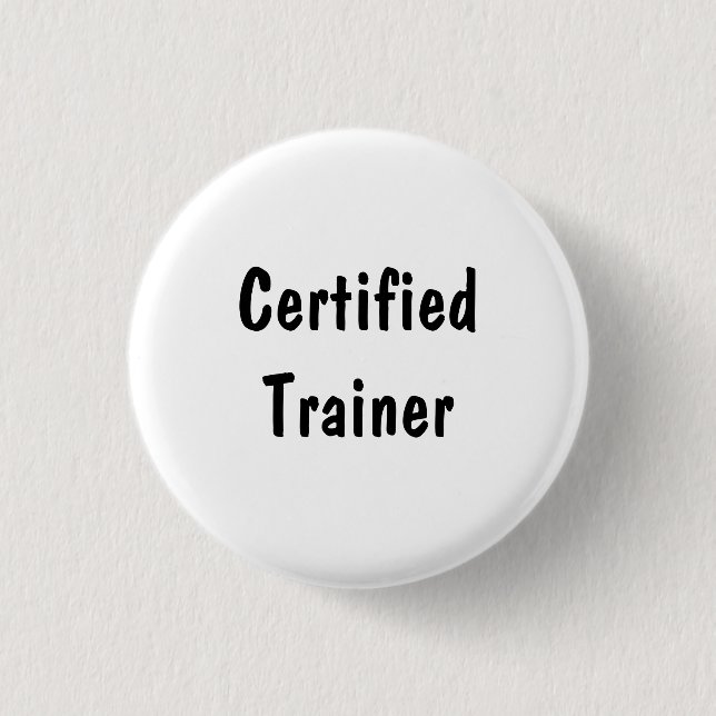 Badge Rond 2,50 Cm Formateur certifié (Devant)