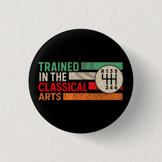 Badge Rond 2,50 Cm Formation dans la transmission manuelle des arts c (Devant)
