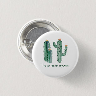 Badge Rond 2,50 Cm Formes cactus