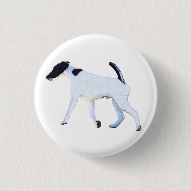Badge Rond 2,50 Cm Fox Terrier lisse (Devant)
