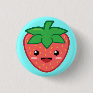 Badge Rond 2,50 Cm Fraise