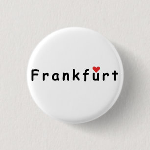 Badge Rond 2,50 Cm Francfort Allemagne