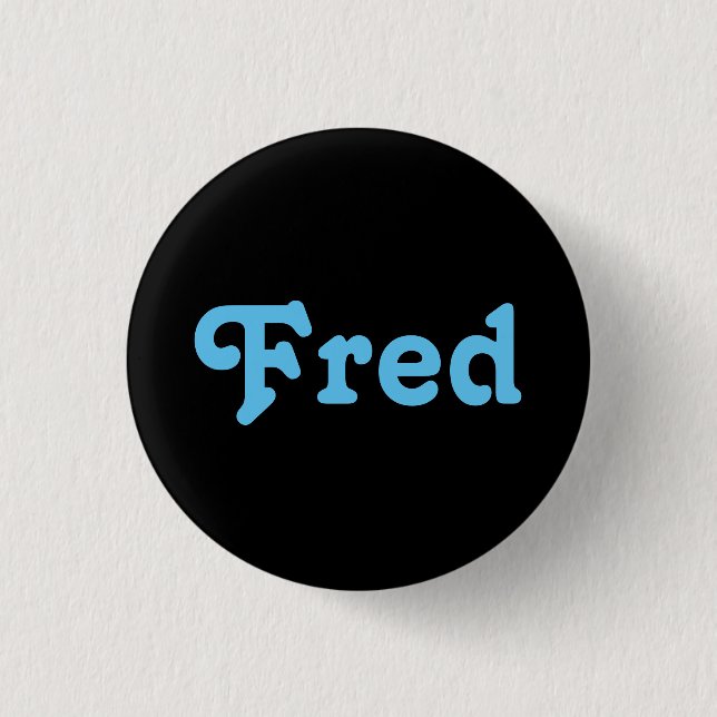 Badge Rond 2,50 Cm Fred bouton (Devant)