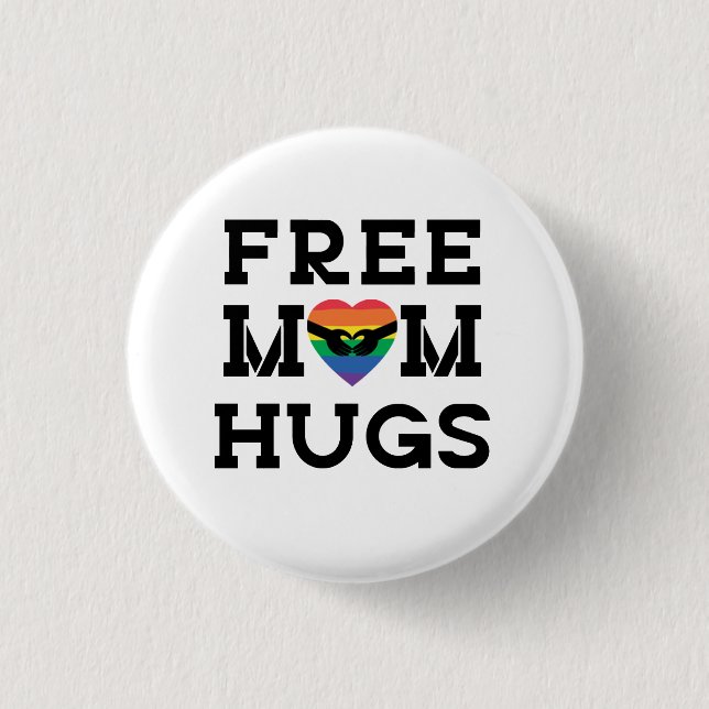 Badge Rond 2,50 Cm Free Mom Hugs (Devant)