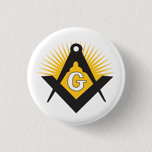 Badge Rond 2,50 Cm Freemasonry symbol (Devant)