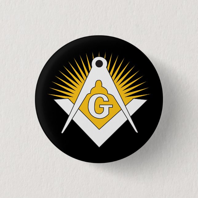 Badge Rond 2,50 Cm Freemasonry symbol (Devant)