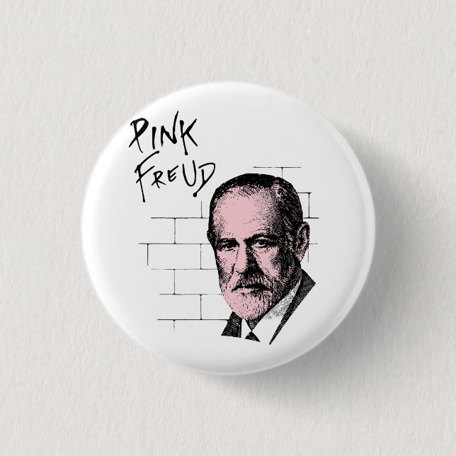 Badge Rond 2,50 Cm Freud rose Sigmund Freud (Devant)