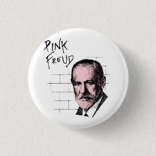 Badge Rond 2,50 Cm Freud rose Sigmund Freud