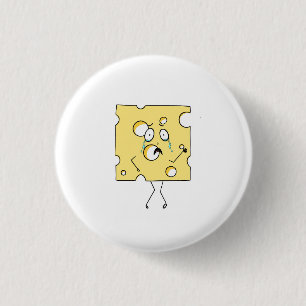 Badge Rond 2,50 Cm Fromage Gouda, thème fromage