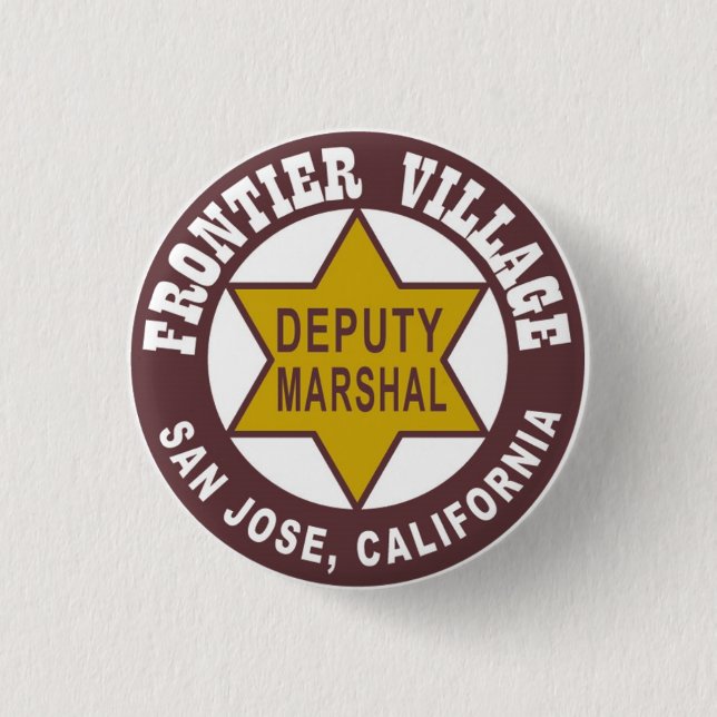 Badge Rond 2,50 Cm frontier_village_button_new (Devant)