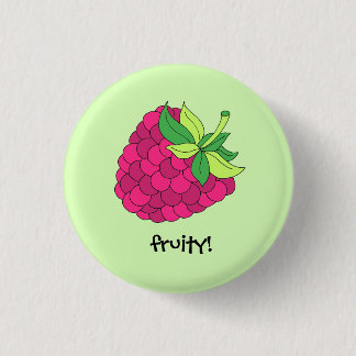 Badge Rond 2,50 Cm Fruit de framboise