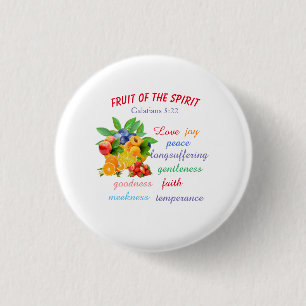 Badge Rond 2,50 Cm Fruits de l'Esprit