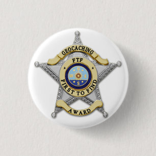 Badge Rond 2,50 Cm FTF - "d'abord pour trouver" l'insigne de