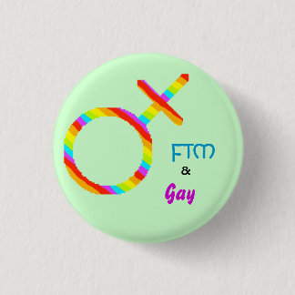 Badge Rond 2,50 Cm FTM et bouton gai