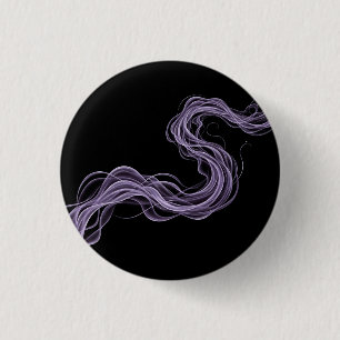Badge Rond 2,50 Cm Fumée Abstraite violette - Mur d'art éthéré
