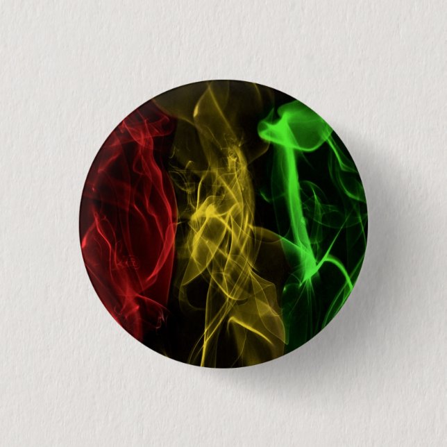 Badge Rond 2,50 Cm fumée de rasta (Devant)