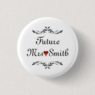 Badge Rond 2,50 Cm Fun Fun Floral Swirl Futur de la frontière customi