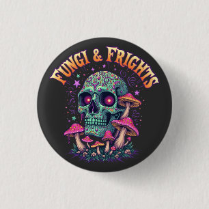 Badge Rond 2,50 Cm Fungi & Frayeurs
