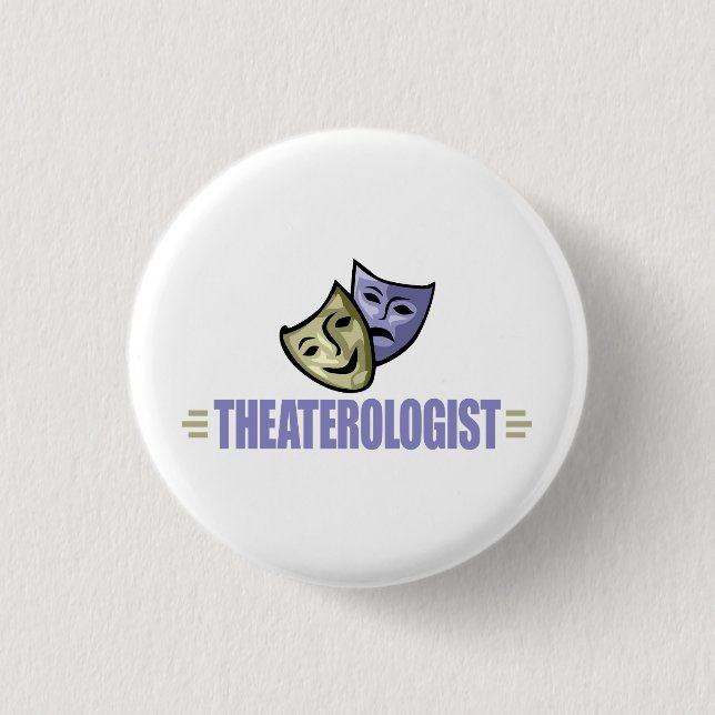 Badge Rond 2,50 Cm Funny Drama Theatre (Devant)