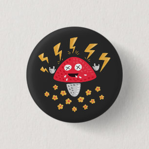 Badge Rond 2,50 Cm Funny Lourd Champion Métal