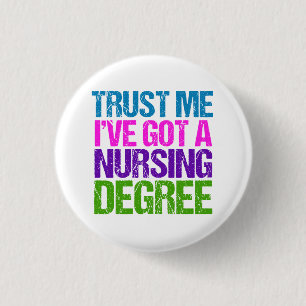 Badge Rond 2,50 Cm Funny Nursing School Graduate Nurse Graduate