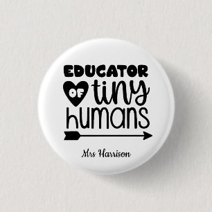 Badge Rond 2,50 Cm Funny Teacher cadeau personnalisé