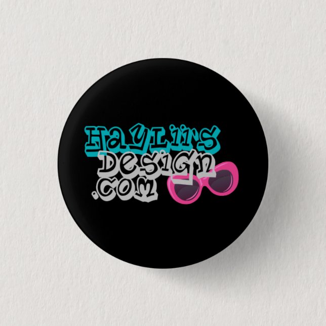 Badge Rond 2,50 Cm Fusée de conception de Hayliis ! (Devant)