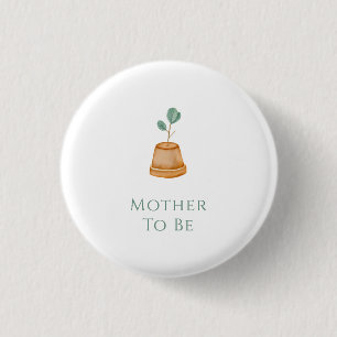 Badge Rond 2,50 Cm Future Maman Petit Germe Jardin Baby Shower